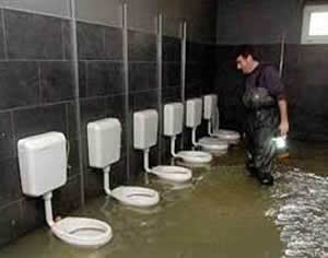 Emergency toilet plumbing service